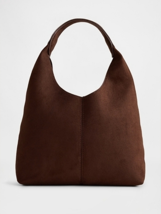 GAP Handbags - Gap Mini Faux-Suede Handbag chocolate cake